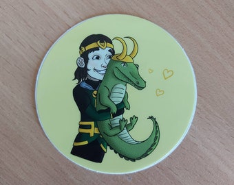 Kid Loki & Croki Sticker