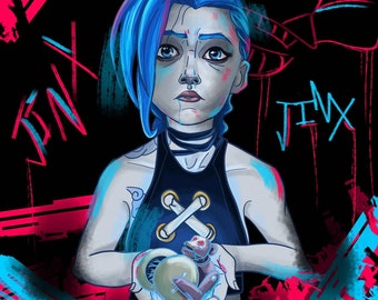 Jinx A4 Print