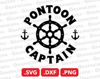 Pontoon Captain Svg Etsy