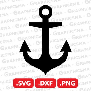 Anchor SVG File, Anchor DXF, Anchor Png, Ship Anchor Svg, Anchor Silhouette Dxf Svg, Pirate Anchor Cricut, Anchor SVG Files Instant Download
