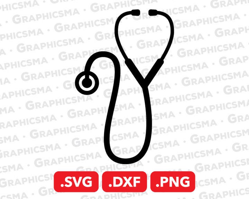 Download Stethoscope Svg File Stethoscope Monogram Dxf Stethoscope Etsy