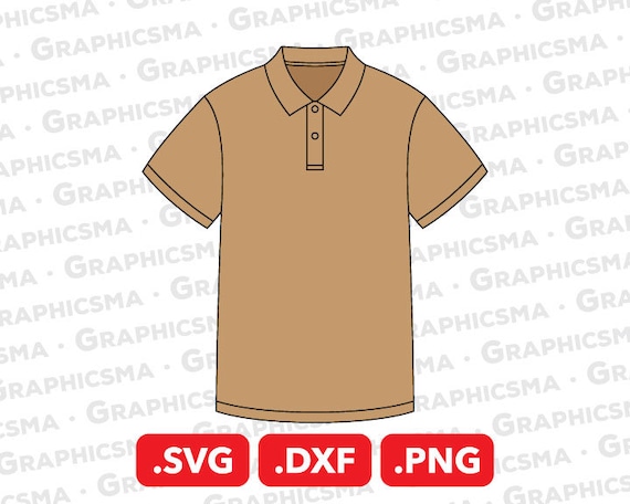 Camiseta SVG Camiseta DXF Cuello Camiseta Polo Etsy México