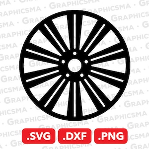 Sport Rim SVG File, Sport Rim DXF, Sport Rim Png, Sport Rim Svg, Sport Car Wheel Svg, Car Wheel Rim Svg, Car Rim SVG Files Instant Download