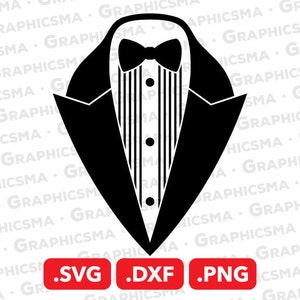 Tuxedo SVG File, Tuxedo DXF, Tuxedo Png, Wedding Tuxedo Suit Svg, Ball Tux Suit Svg, Tux Svg, Tuxedo Svg, Tuxedo SVG Files, Instant Download
