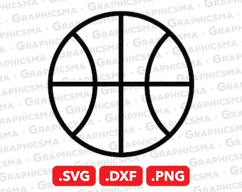 Basketball SVG File, Basketball DXF, Basketball Png, Basketball Sports Svg, Basketball Sport Dxf Svg, Basketball SVG Files, Instant Download
