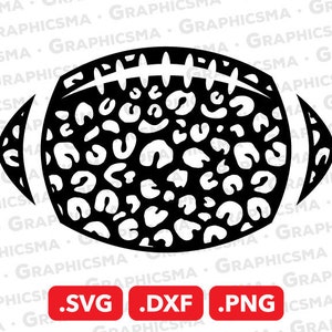 American Football Leopard SVG File, Football Leopard DXF, Cheetah Football Leopard Png, American Football Leopard SVG Files Instant Download
