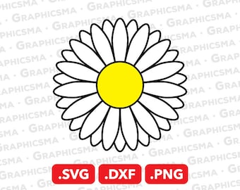 Daisy SVG File, Daisy DXF, Daisy Png, Daisy Flower Svg, Daisy Flower, Daisy Flower Svg Files, Daisy Cricut, Daisy SVG Files Instant Download