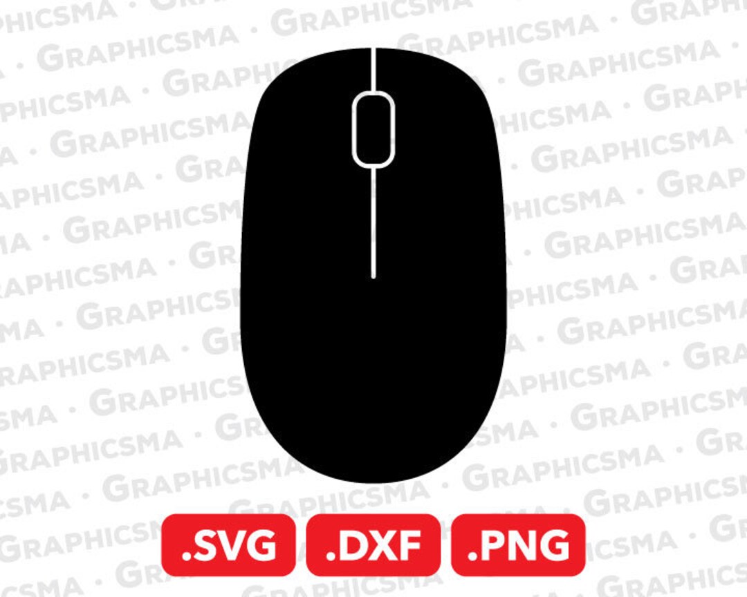 Mouse SVG File, Mouse DXF, Mouse Png, Laptop Mouse Svg, Pc Mouse Svg
