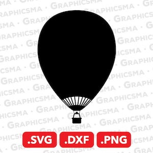 Hot Air Balloon SVG File, Hot Air Balloon DXF, Hot Air Balloon Png, Hot Air Balloon Cricut Svg, Hot Air Balloon SVG Files, Instant Download