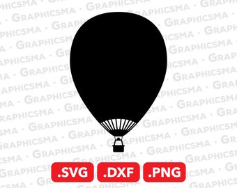 Hot Air Balloon SVG File, Hot Air Balloon DXF, Hot Air Balloon Png, Hot Air Balloon Cricut Svg, Hot Air Balloon SVG Files, Instant Download