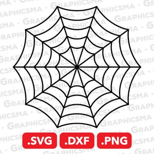 Puede incluir: Una ilustración en blanco y negro de una telaraña. La telaraña está dibujada en un estilo geométrico simple. La imagen es adecuada para usar como elemento de diseño para decoraciones o manualidades de Halloween.