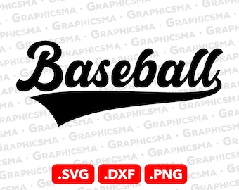 Baseball Style Name SVG File, Baseball SVG File, Dxf Cricut Baseball Ribbon Custom Names, Baseball Svg, Baseball SVG Files, Instant Download