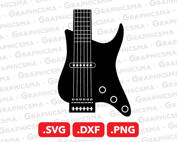 Electric Guitar SVG File Electric Guitar DXF Electric Guitar Etsy