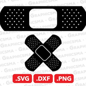 Plaster SVG File, Plaster DXF, Plaster Png, First Aid Svg, First Aid Plaster Svg, Bandage Plaster Svg, Plaster SVG Files, Instant Download