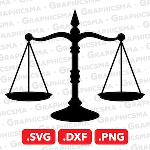 Scales of Justice SVG File, Scales of Justice DXF, Scales of Justice Png, Lawyer Svg Judge Svg, Scales of Justice SVG Files Instant Download