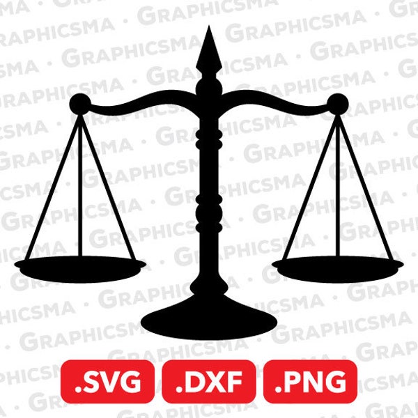 Scales of Justice SVG File, Scales of Justice DXF, Scales of Justice Png, Lawyer Svg Judge Svg, Scales of Justice SVG Files Instant Download