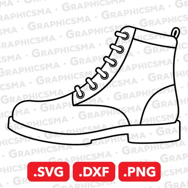 Boot SVG File, Boot DXF, Shoes Boot Png, Army Boot Svg, Military Boot Svg, Leather Boot Svg, Shoe Boots Svg, Boot SVG Files Instant Download