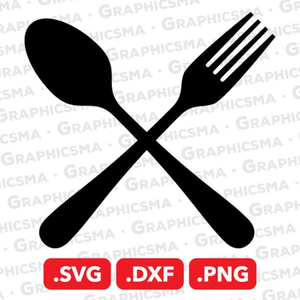 Löffel Gabel SVG Datei, Löffel Gabel DXF, Löffel Gabel Png, Löffel Gabel Logo Svg Besteck Besteck Custom Logo Svg, Löffel Gabel SVG Dateien, Sofortiger Download