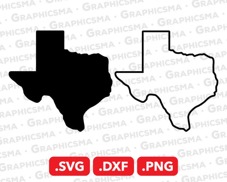 Texas Map SVG File Texas Map DXF Texas Map Png Texas Map - Etsy