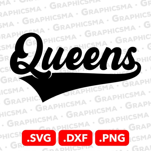 Baseball Style Name SVG File, Queens SVG File, Cricut Baseball Ribbon Custom Names Kings Svg, Queens Svg, Queens SVG Files, Instant Download