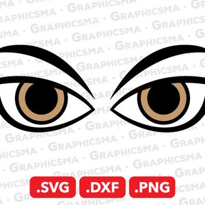 Eyes SVG File, Eyes DXF, Eyes Png, Woman Eyes Svg, Women Eyes Svg, Eyelash Svg, Eyelashes Svg, Brown Eyes, Eyes SVG Files, Instant Download