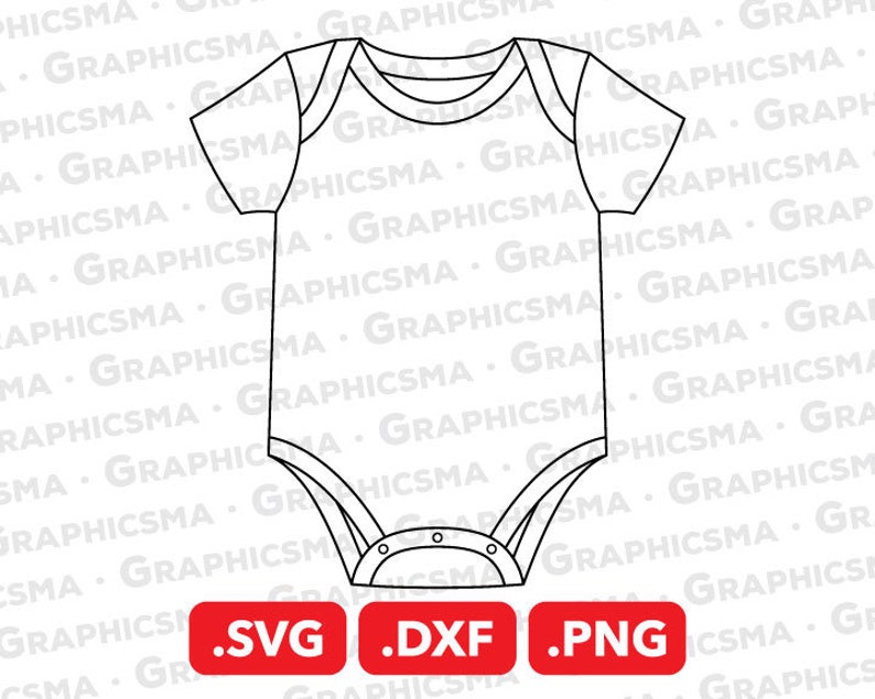 Baby Bodysuit SVG File Baby Bodysuit DXF Baby Rompers Png Etsy