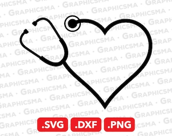 Stethoscope SVG File, Stethoscope Monogram DXF, Stethoscope Monogram Love Svg Doctor Stethoscope Svg, Stethoscope SVG Files Instant Download