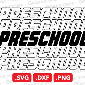 Preschool SVG File, Preschool DXF, Preschool Png, Pre School Svg, Quotes Preschool Cricut Silhouette, Preschool SVG Files, Instant Download