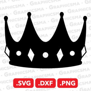 King Crown SVG File, King Crown DXF, Prince Crown Svg Png, King Queen Prince Princess Crown Tiara Svg, King Crown SVG Files Instant Download