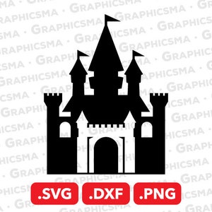 Castle SVG File, Castle DXF, Castle Png, Fantasy Castle Svg, Dream Castle Svg, Cartoon Prince Castle Svg, Castle SVG Files, Instant Download