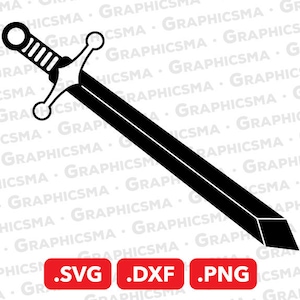 Sword SVG File, Sword DXF, Sword Png, Fighting Sword Svg, Knight Sword Svg, Cricut King Sword Cutting Svg, Sword SVG Files, Instant Download