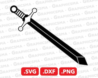 Zwaard SVG Bestand, Zwaard DXF, Zwaard Png, Vechten Zwaard Svg, Ridder Zwaard Svg, Cricut Koning Zwaard Snijden Svg, Zwaard SVG Bestanden, Instant Download