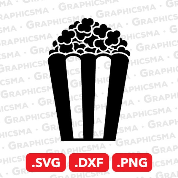 Popcorn SVG File, Popcorn DXF, Popcorn Png, Popcorn Svg, Popcorn Snacks Svg, Pop Corn Svg, Snack Popcorn, Popcorn SVG Files Instant Download