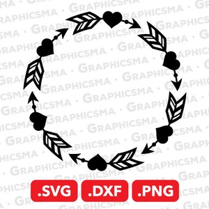 Arrow Monogram SVG File, Arrow Monogram DXF, Arrow Monogram Png, Love Tribal Arrow Monogram Svg, Arrow Monogram SVG Files, Instant Download