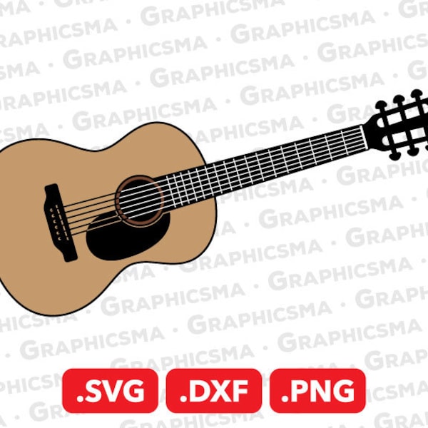 Guitar SVG File, Acoustic Guitar DXF, Guitar Tumbler Png Svg, Guitarist Svg, Acoustic Guitar Tumbler Svg, Guitar SVG Files, Instant Download