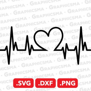 Herz Beat Liebe SVG-Datei, Herz-Beat-Liebe DXF, Herz-Beat-Liebe-Png, Liebe Herz Beat Svg Clipart, Herz Beat Liebe SVG-Dateien, sofortiger Download