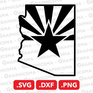 Arizona Flagge Karte SVG-Datei, Arizona Flagge Karte DXF, Arizona Flagge Karte Png Svg, Arizona Star Karte Svg, Arizona Flagge Karte SVG Dateien Instant Download