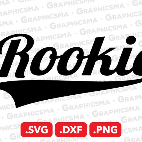 Rookie SVG File, Rookie DXF, Rookie Png, Rookie Cutting File, Cricut Rookie Svg Rookie Silhouette Svg Cut, Rookie SVG Files Instant Download