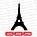 Eiffel Tower SVG File, Eiffel Tower DXF, Eiffel Tower Png, Eiffel Tower ...