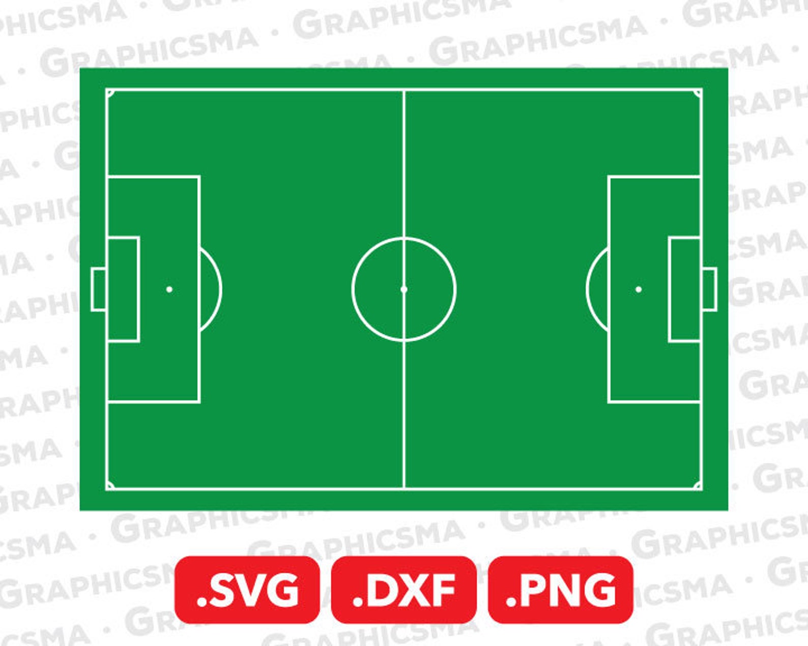 Soccer Field SVG File, Soccer Field DXF, Soccer Field Png, Football ...