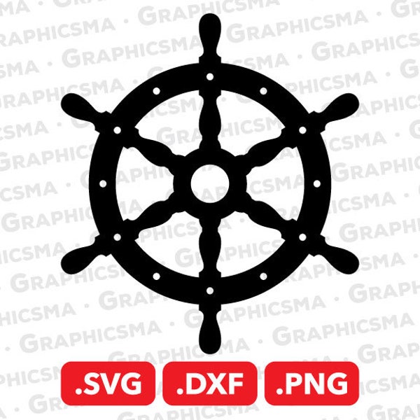 Ship Steering Wheel SVG File, Ship Steering Wheel DXF, Ship Steering Wheel Png, Ocean Svg, Ship Steering Wheel SVG Files, Instant Download