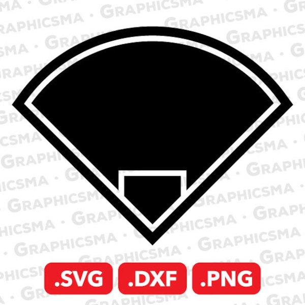 Baseball Field SVG File, Baseball Field DXF, Baseball Field Png, Baseball Svg Cricut Baseball Svg, Baseball Field SVG Files Instant Download