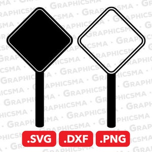 Road Sign SVG File, Road Sign DXF, Road Sign Png, Road Signs Svg, Stop Caution Road Name Arrow Sign, Road Sign SVG Files, Instant Download