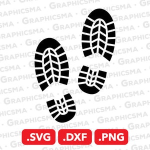 Shoe Print SVG File, Shoe Print DXF, Stomp Shoe Print Png, Shoe Prints ...