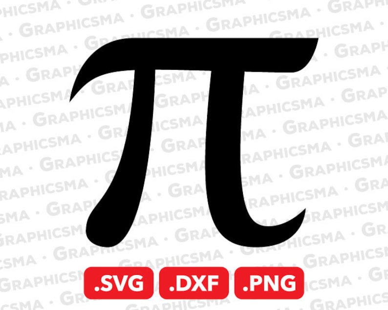 Pi Math Symbol SVG File Pi Math Symbol DXF Pi Mathematic Etsy