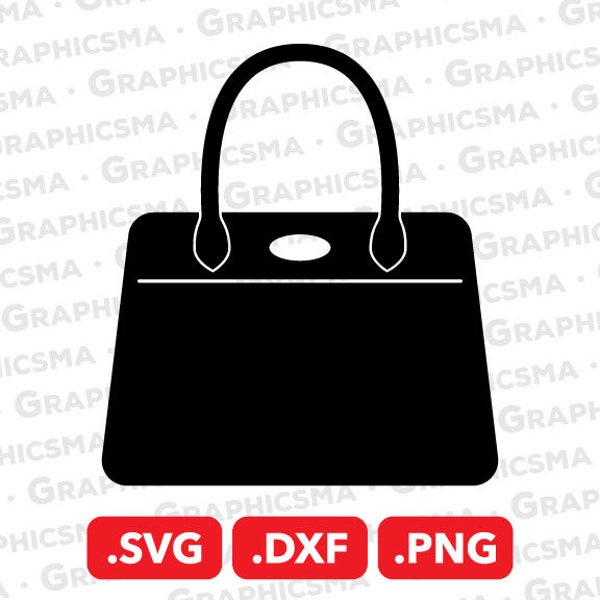 Handbag SVG File, Handbag DXF, Handbag Png, Hand Bag Svg, Woman Handbag Svg, Fashion Women Handbag Svg, Handbag SVG Files, Instant Download