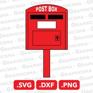 Arquivo SVG de caixa de correio, caixa de correio DXF, caixa de correio Png, correio Svg, carta postal Svg, suporte Post Svg, arquivos SVG de caixa postal, download instantâneo