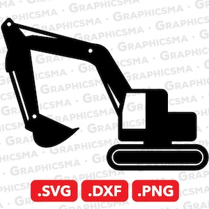 Excavator SVG File, Excavator DXF, Excavator Png, Excavator Svg, Excavator Svg Files, Excavator Cricut, Excavator SVG Files Instant Download