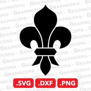 Fleur de Lis SVG File, Fleur de Lis DXF, Fleur de Lis Png, Fleur de Lis Logo Clipart Scout Symbol, Fleur de Lis SVG Files Instant Download