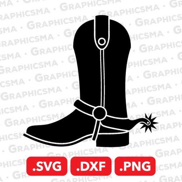 Cowboy Boots SVG File, Cowboy Boots DXF, Cowboy Boots Png, Cowboy Svg, Cowboy Boot Spurs Boot Spur, Cowboy Boots SVG Files, Instant Download